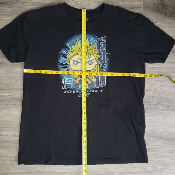 Funko Pop Dragon Ball Z Super Saiyan 3 GOKU T-Shirt GameStop Exclusive Size XL - Picture 6 of 6